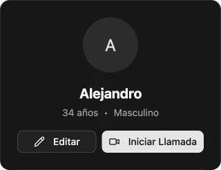 Patient profile sidebar